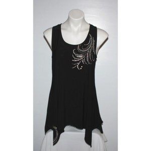 PRETTY WOMAN Women's Black Sleeveless Top Size S